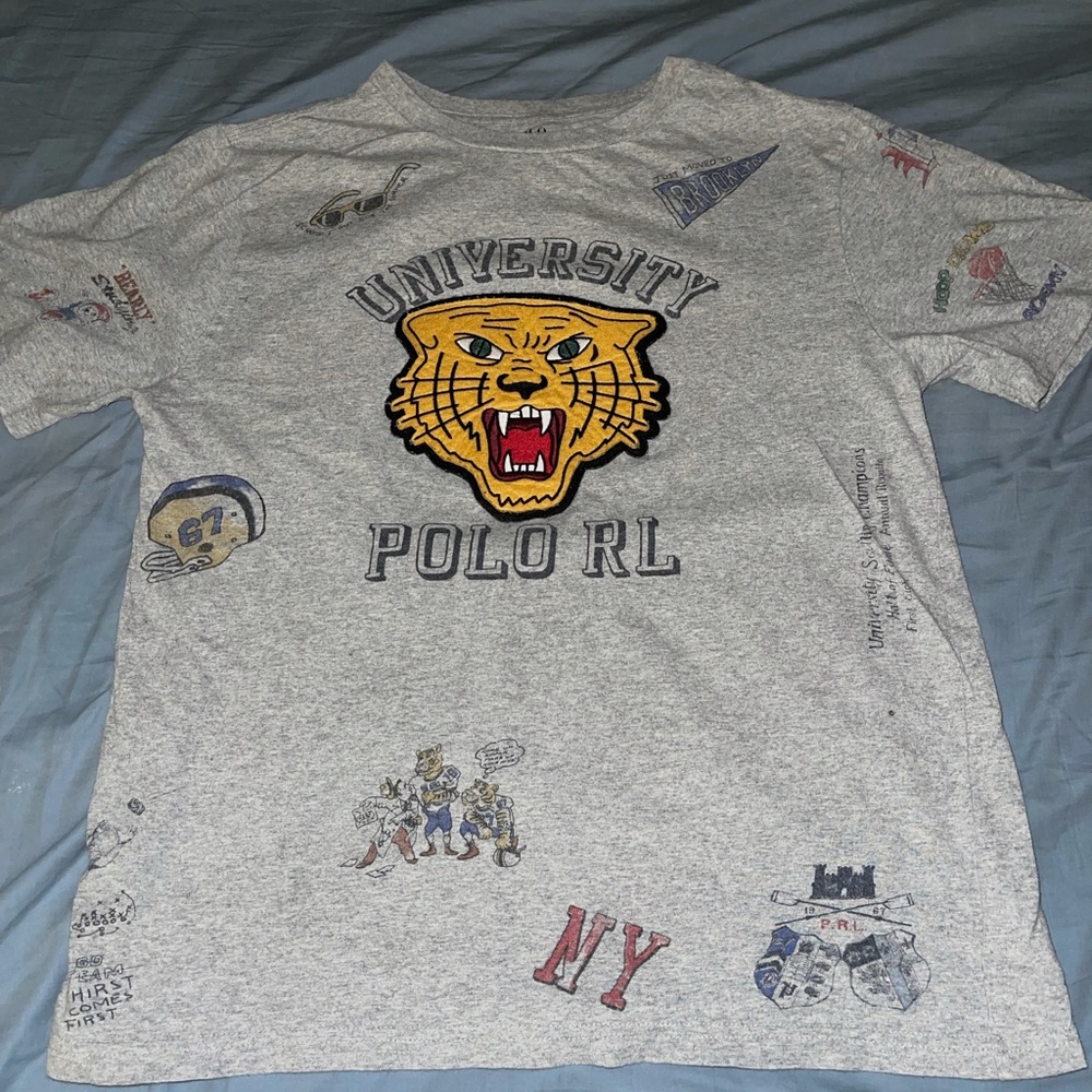 Authentic designer polo Ralph Lauren big boys vintage T-shirt